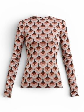 NWT Paco Rabanne Geometric Metallic-Jacquard Day Top XL Villanelle Killing Eve